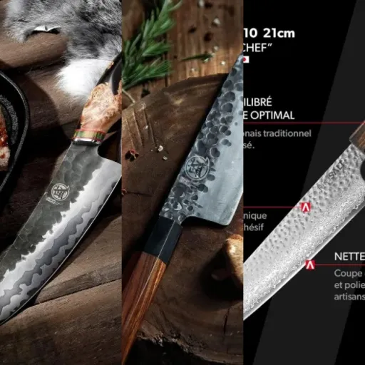 Top Couteau gyuto forgé main