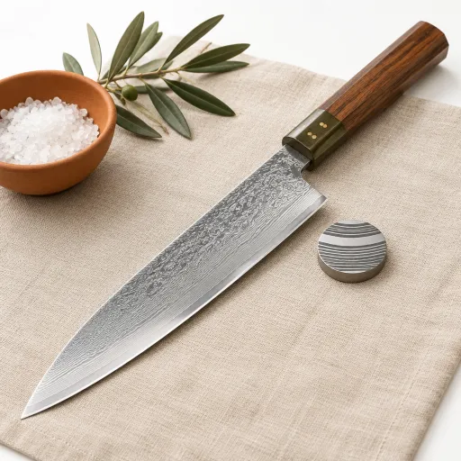 L’art des couteaux japonais damas : acier, laminage et élégance en cuisine