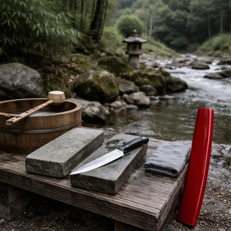 L’art d’aiguiser un couteau japonais à la pierre pour un tranchant de chef