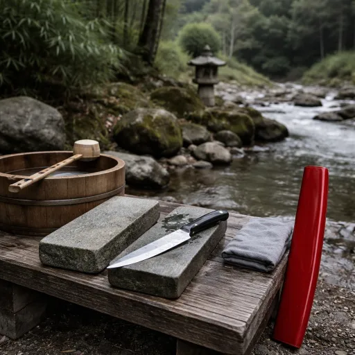 L’art d’aiguiser un couteau japonais à la pierre pour un tranchant de chef