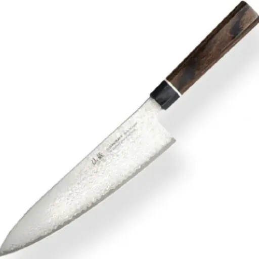 Test Suncraft VG-10 Black Damascus 20 cm : le couteau de chef qui coupe vraiment (et qui fait sérieux sur le plan de travail)