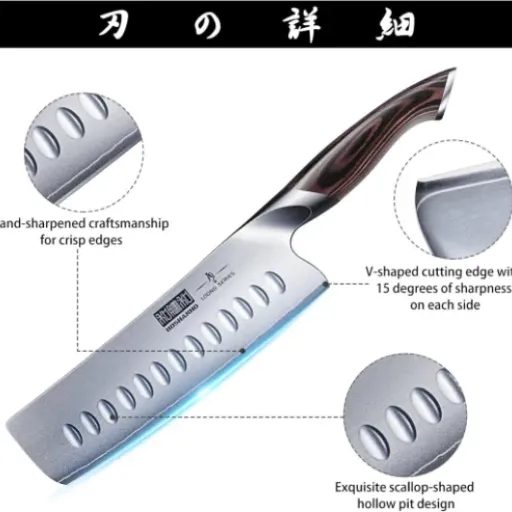 Test HOSHANHO Nakiri 18 cm : un gros couteau bien tranchant qui fait le job pour la cuisine de tous les jours