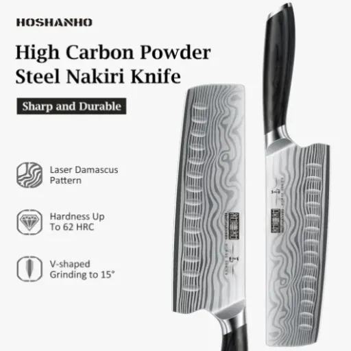 Test HOSHANHO Couteau Nakiri 18 cm : un vrai trancheur de légumes sans chichis