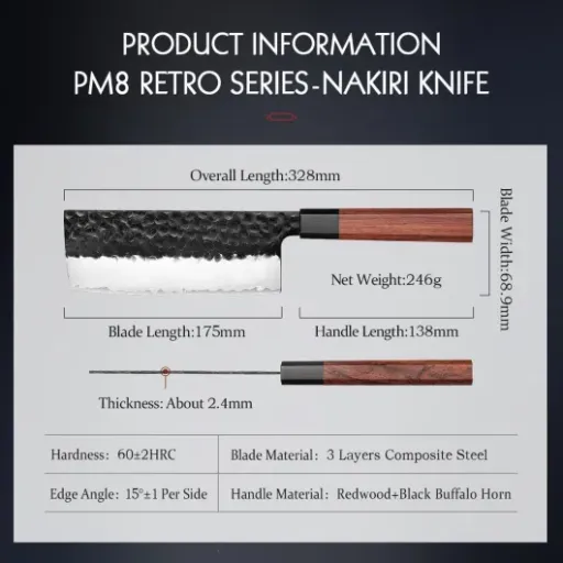 Test HEZHEN Couteau Nakiri 18 cm : un bon couteau à légumes qui fait le job sans chichis