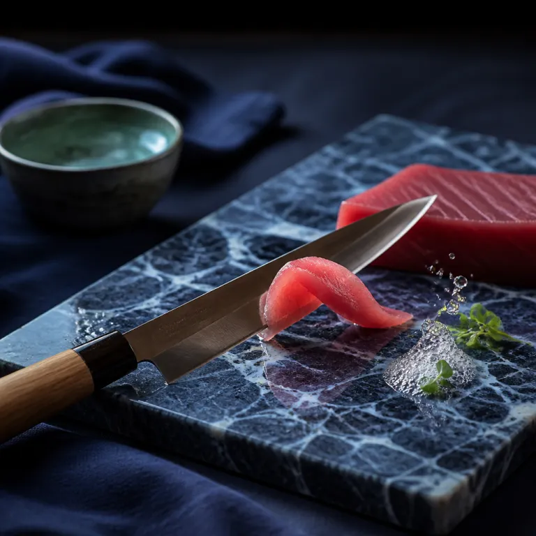 Planche à découper en marbre : l’écrin minéral des couteaux japonais exigeants