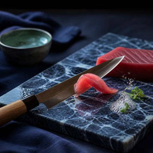 Planche à découper en marbre : l’écrin minéral des couteaux japonais exigeants