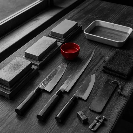 L’art de bien aiguiser des couteaux japonais à la pierre : le rituel précis des passionnés de cuisine